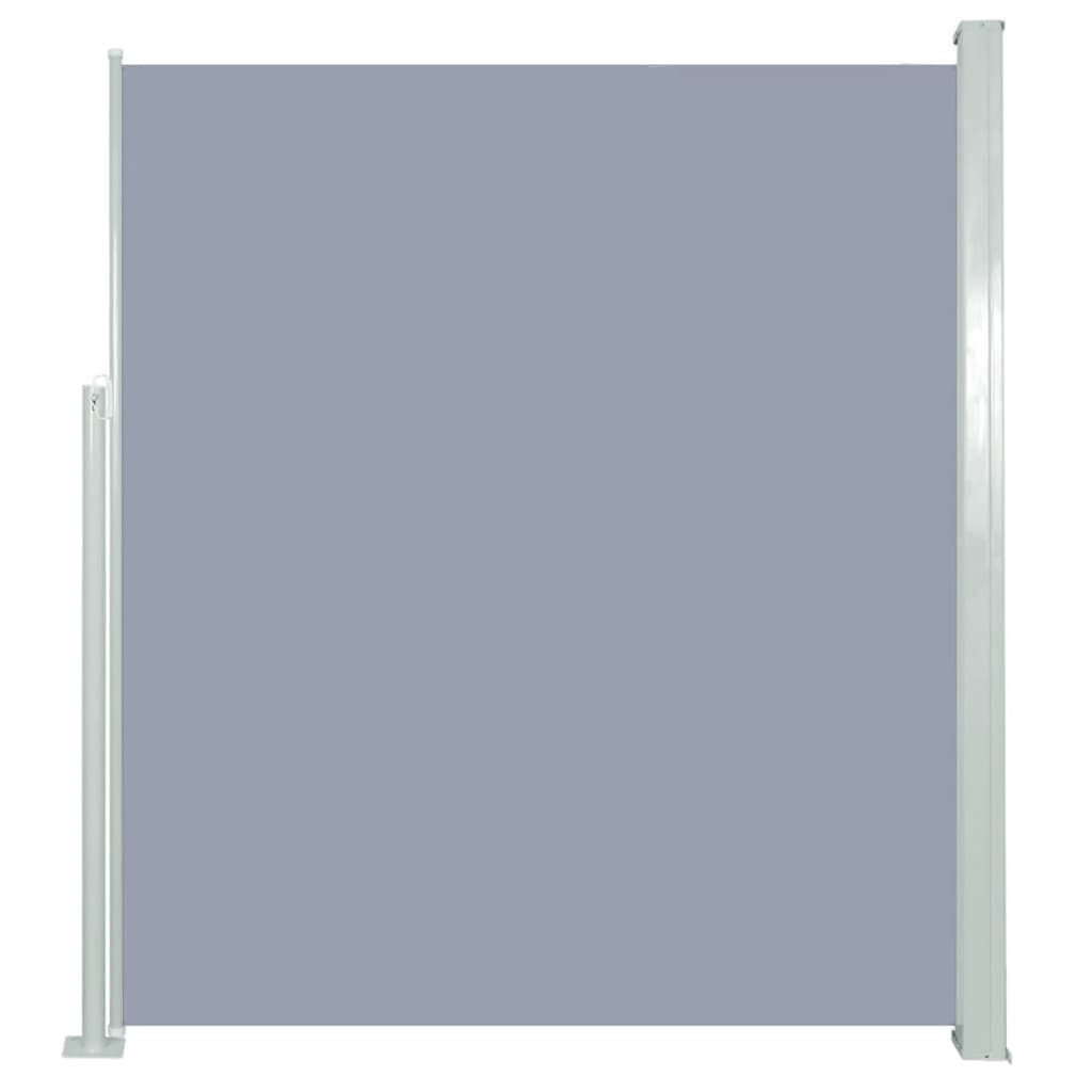 vidaXL Infällbar sidomarkis 160 x 500 cm grå