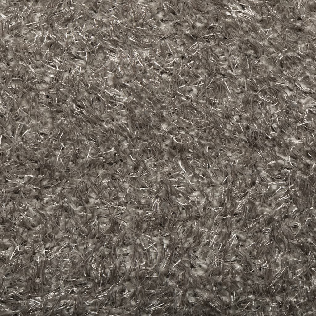 vidaXL Matta ISTAN långluggad glansig grå 80x150 cm