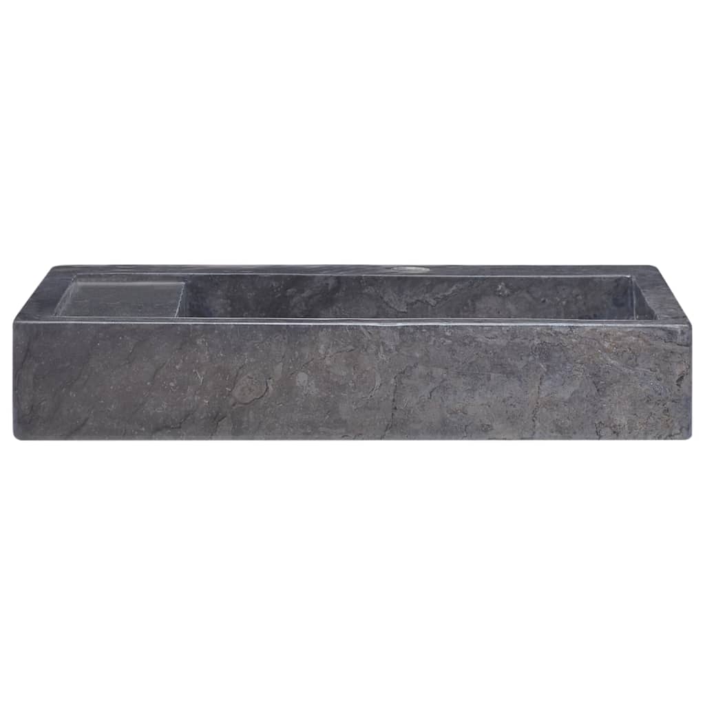 vidaXL Handfat svart 58x39x10 cm marmor