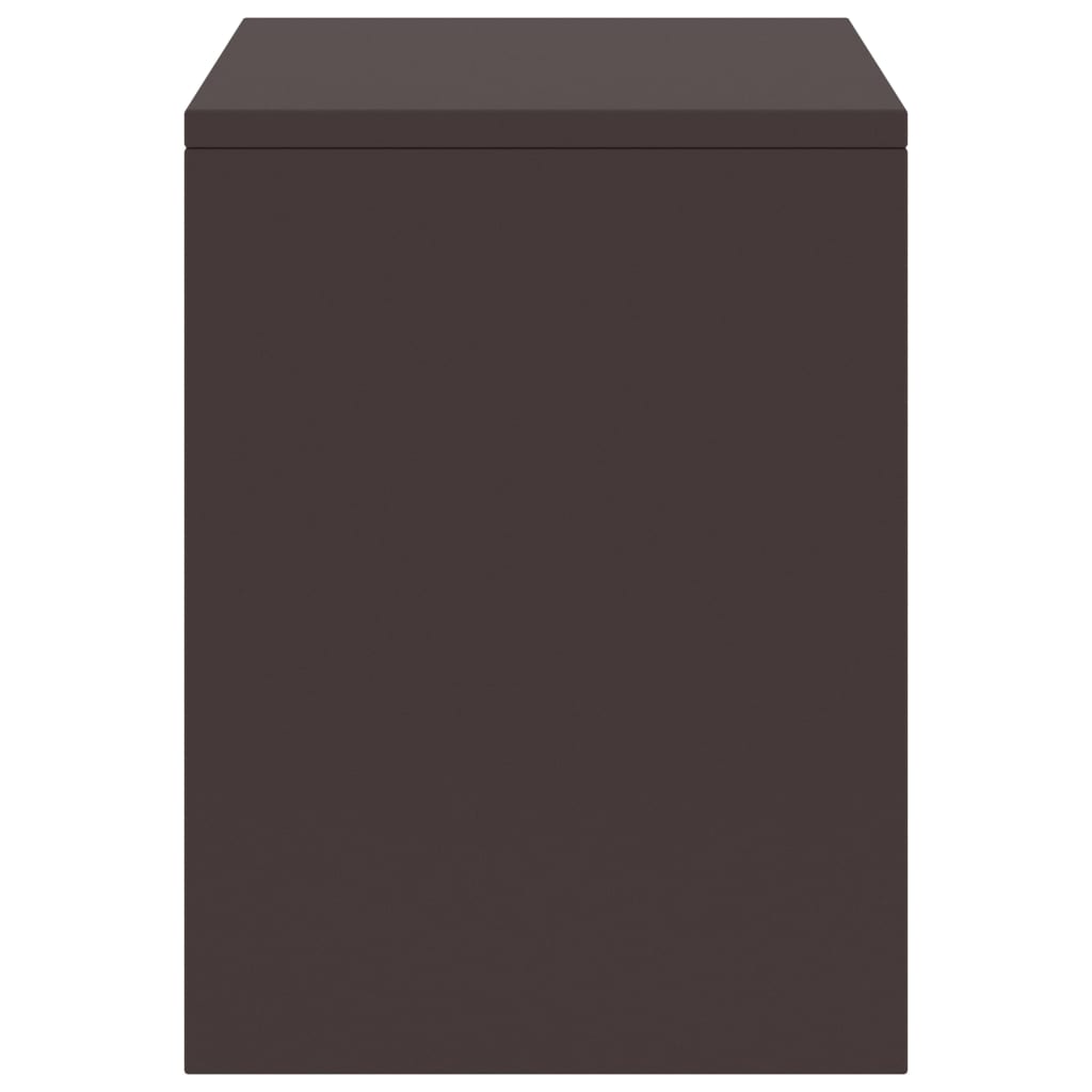 vidaXL Sängbord 2 st mörkbrun 35x30x40 cm massiv furu