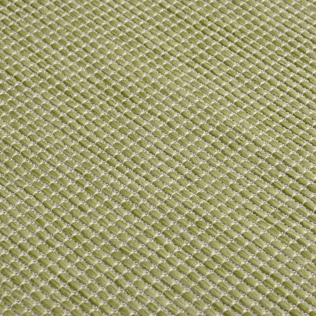 vidaXL Utomhusmatta plattvävd 80x150 cm grön