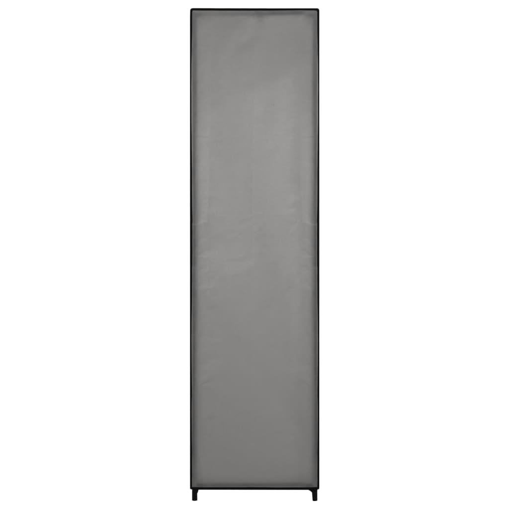 vidaXL Garderob med 4 fack grå 175x45x170 cm