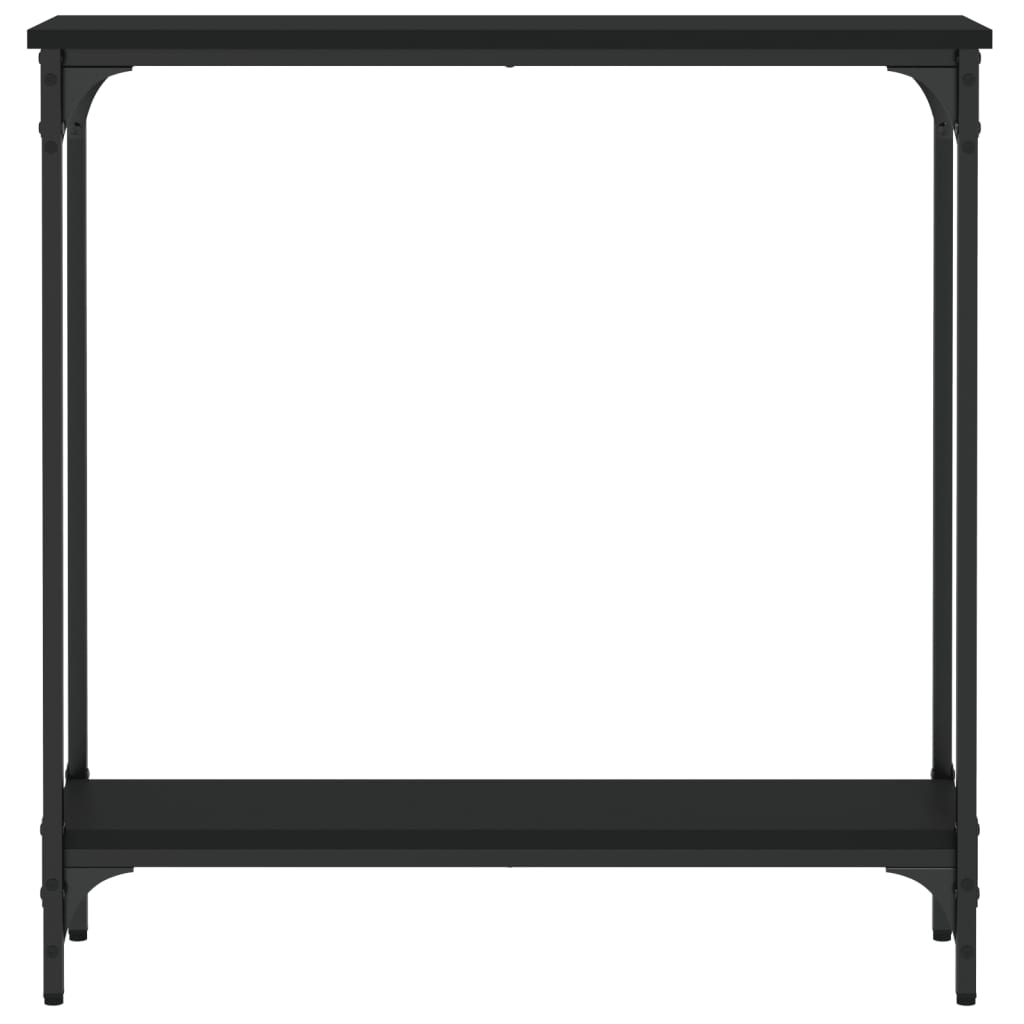 vidaXL Konsolbord svart 75x22,5x75 cm konstruerat trä