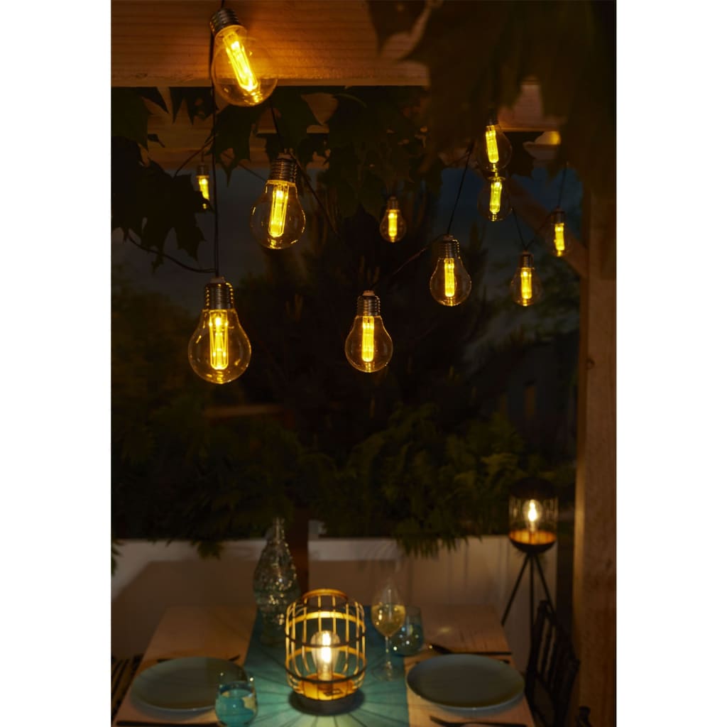 Luxform Soldriven ljusslinga för trädgård LED Corfu genomskinlig