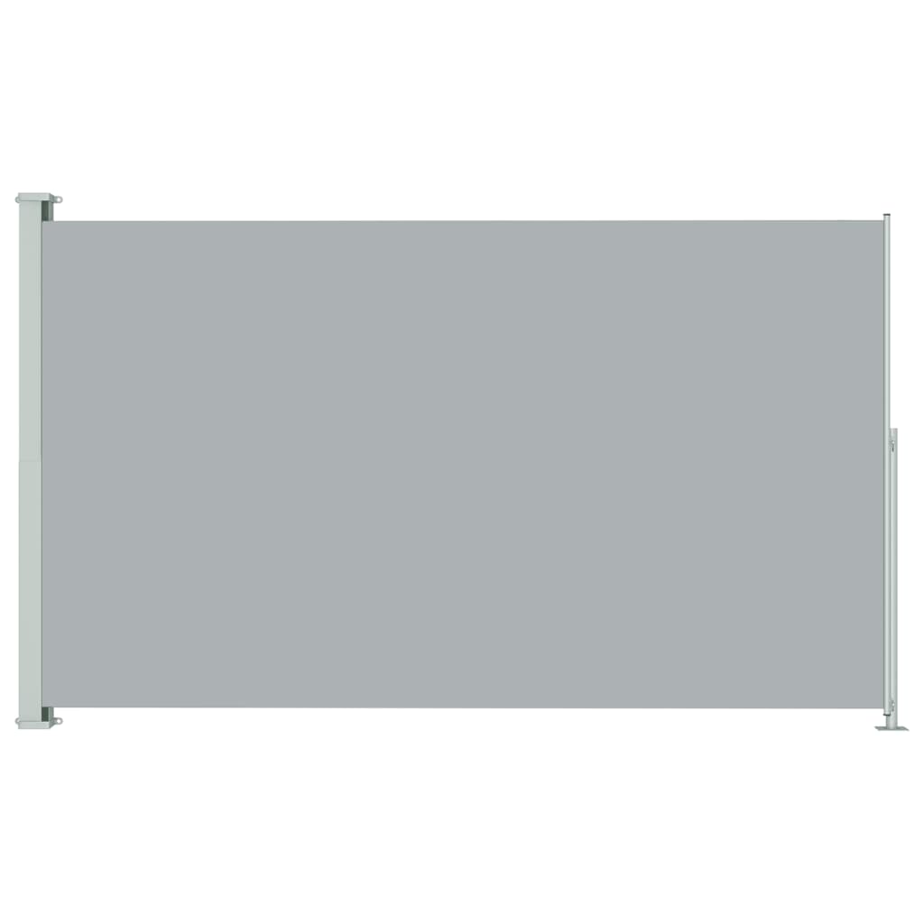 vidaXL Infällbar sidomarkis 220x300 cm grå