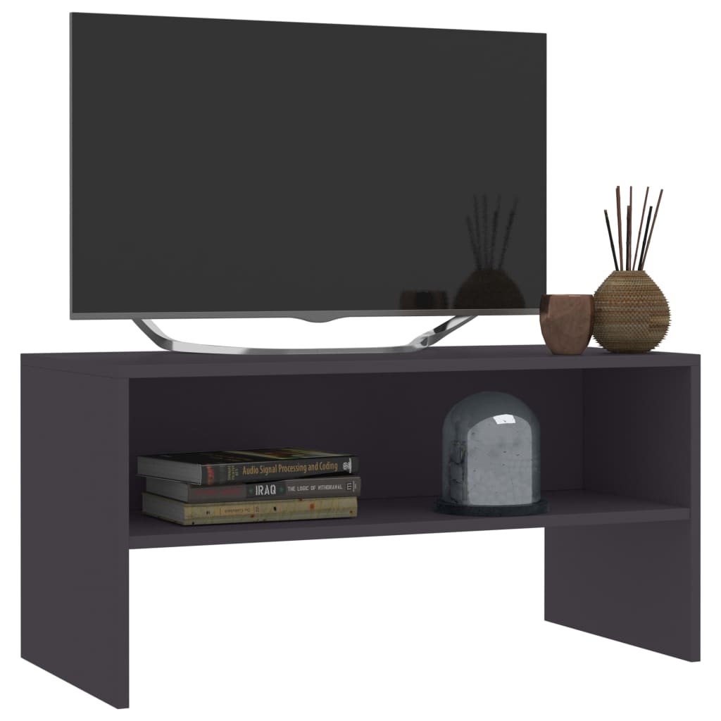 vidaXL TV-bänk grå 80x40x40 cm konstruerat trä