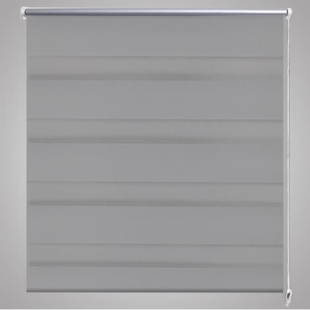 Rullgardin randig grå 100 x 175 cm transparent