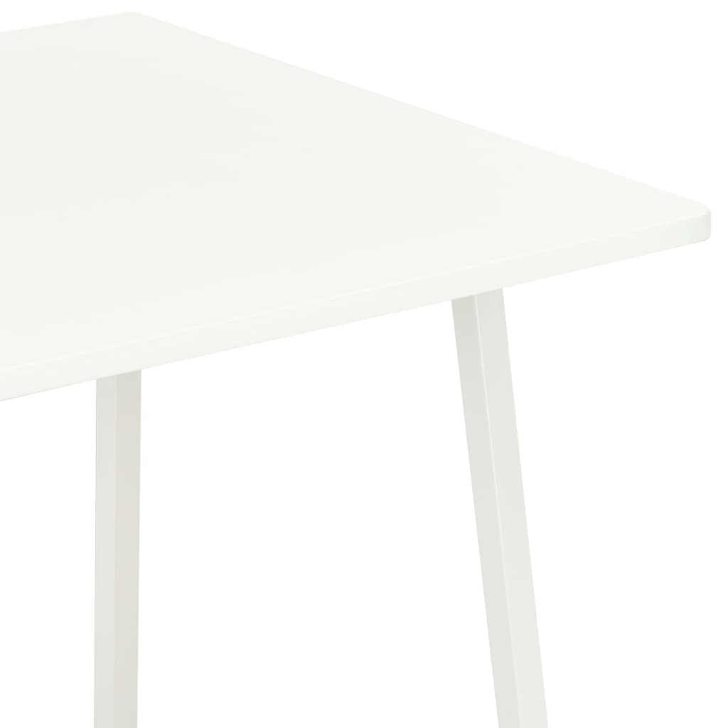 vidaXL Skrivbord med hyllenhet vit 102x50x117 cm