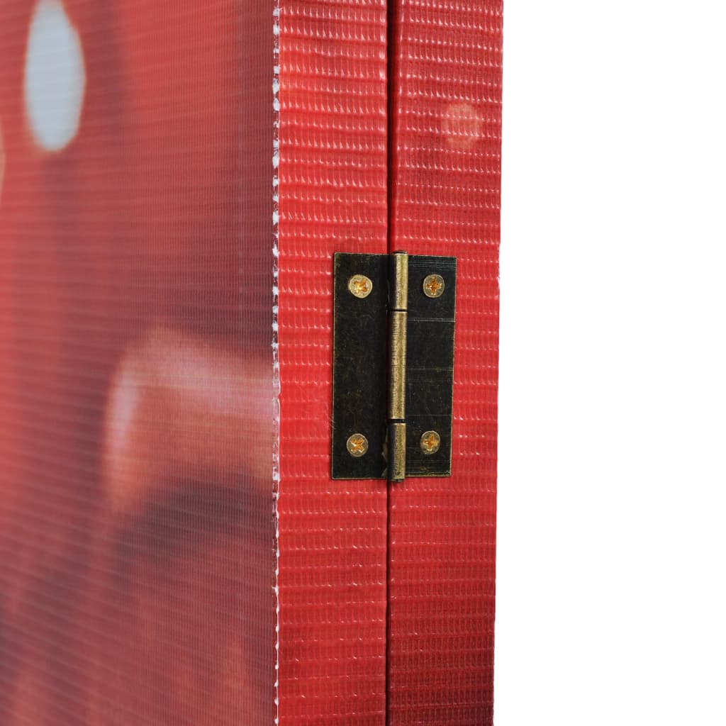 vidaXL Vikbar rumsavdelare ros 120x170 cm röd