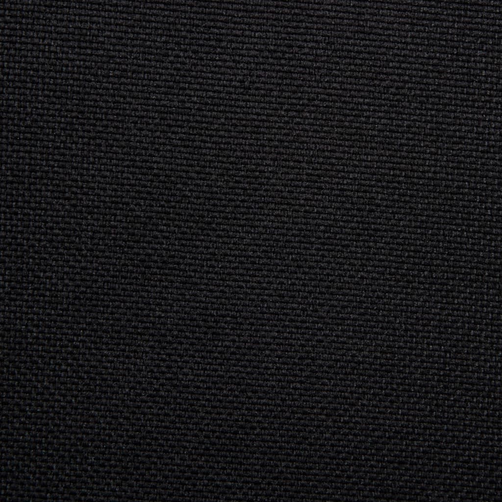 vidaXL Snurrbara matstolar 6 st svart tyg