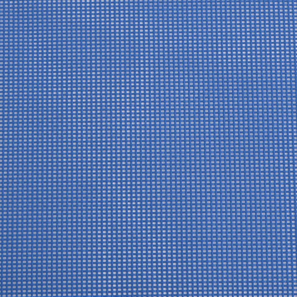 vidaXL Solstolar hopfällbara 2 st blå textilene & stål