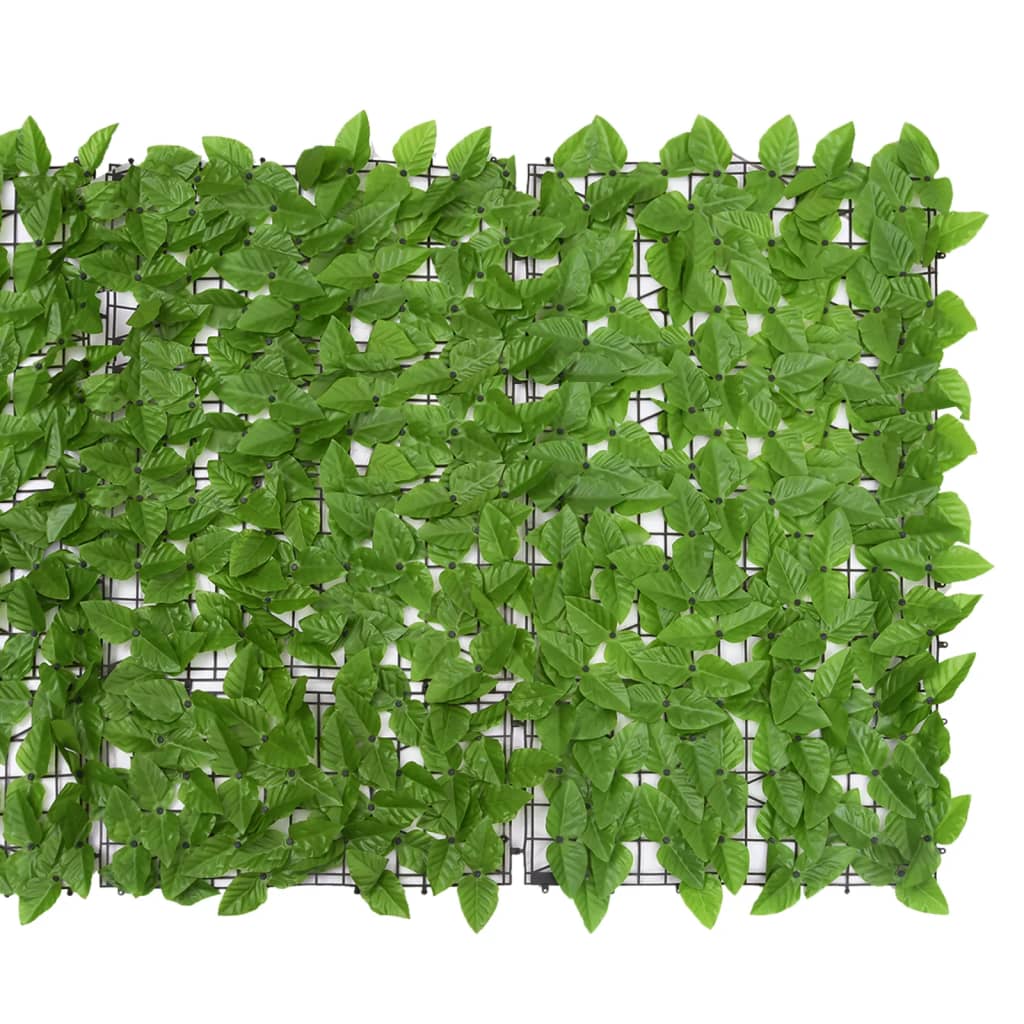vidaXL Balkongskärm gröna blad 300x100 cm