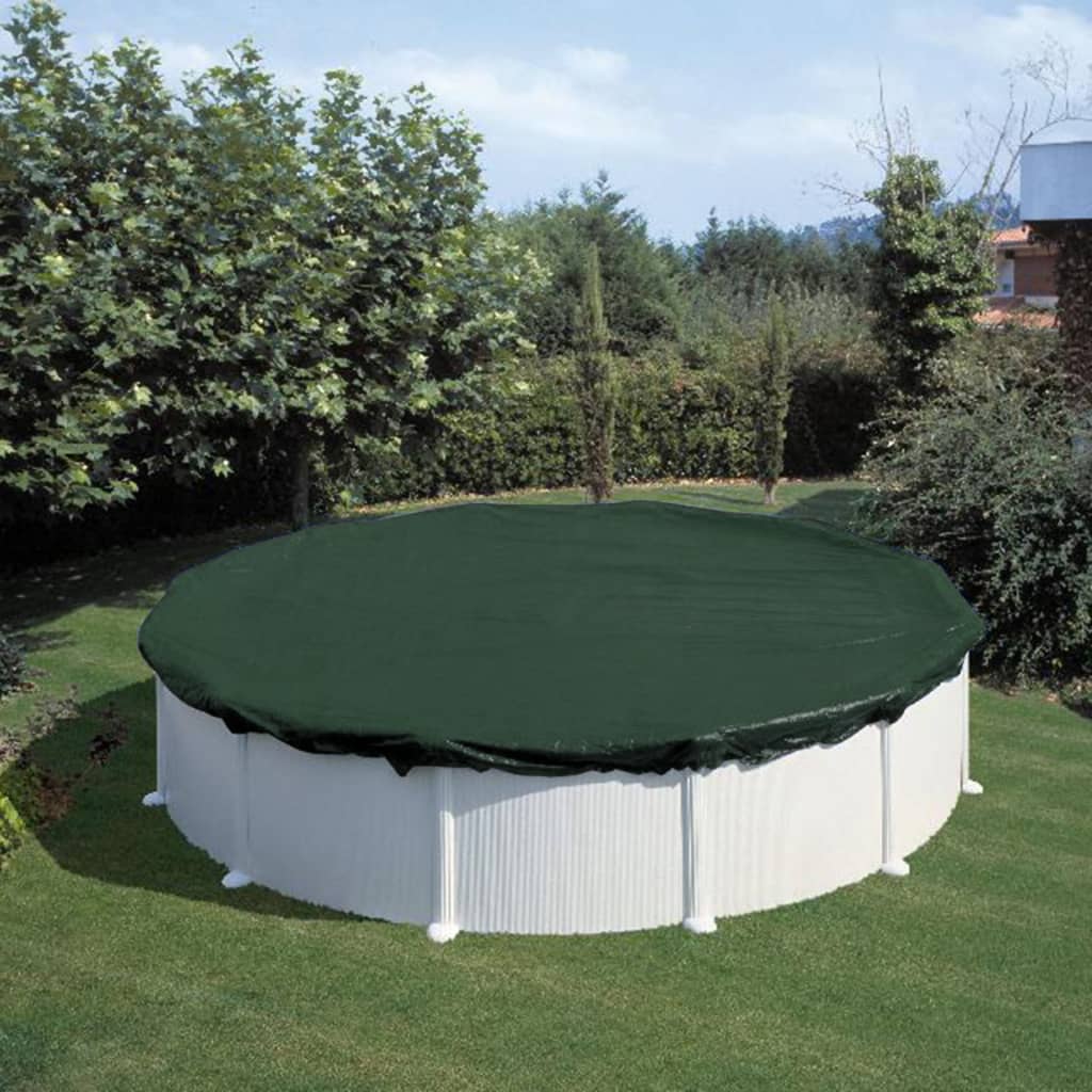 Summer Fun Poolöverdrag för vinter rund 400-420 cm PVC grön