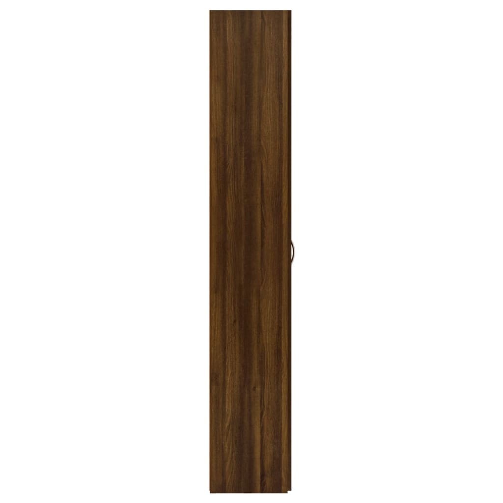 vidaXL Kontorsskåp brun ek 60x32x190 cm konstruerat trä
