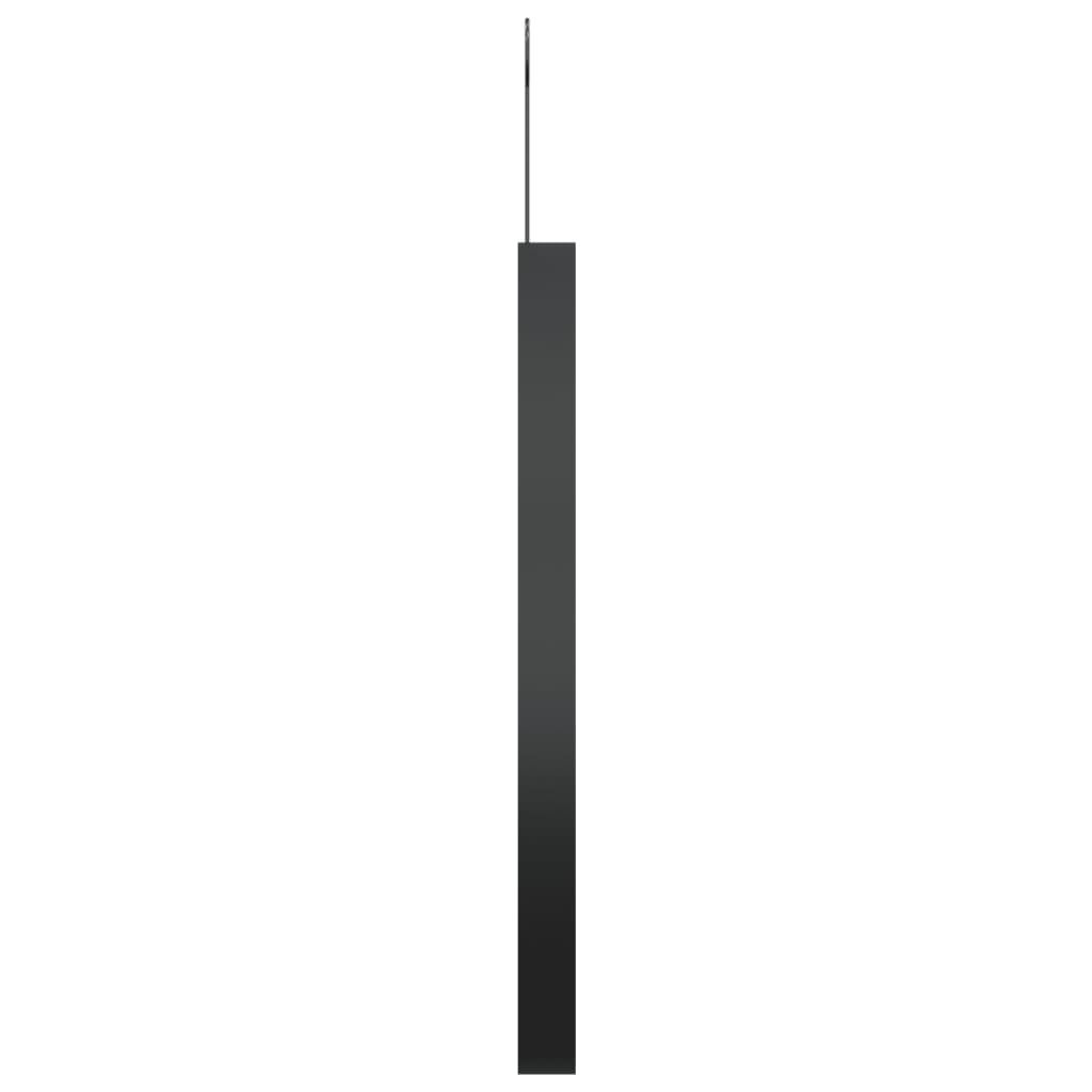 vidaXL Väggspegel med krok svart 40 cm