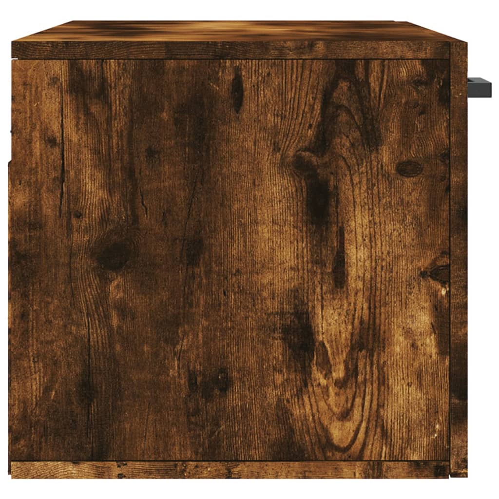 vidaXL Väggskåp rökfärgad ek 80x36,5x35 cm konstruerat trä