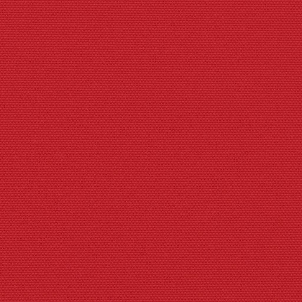 vidaXL Infällbar sidomarkis röd 220x1000 cm