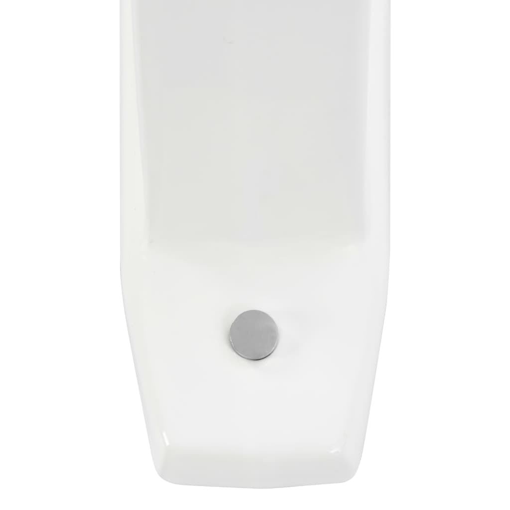 vidaXL Skiljevägg för urinal keramik vit