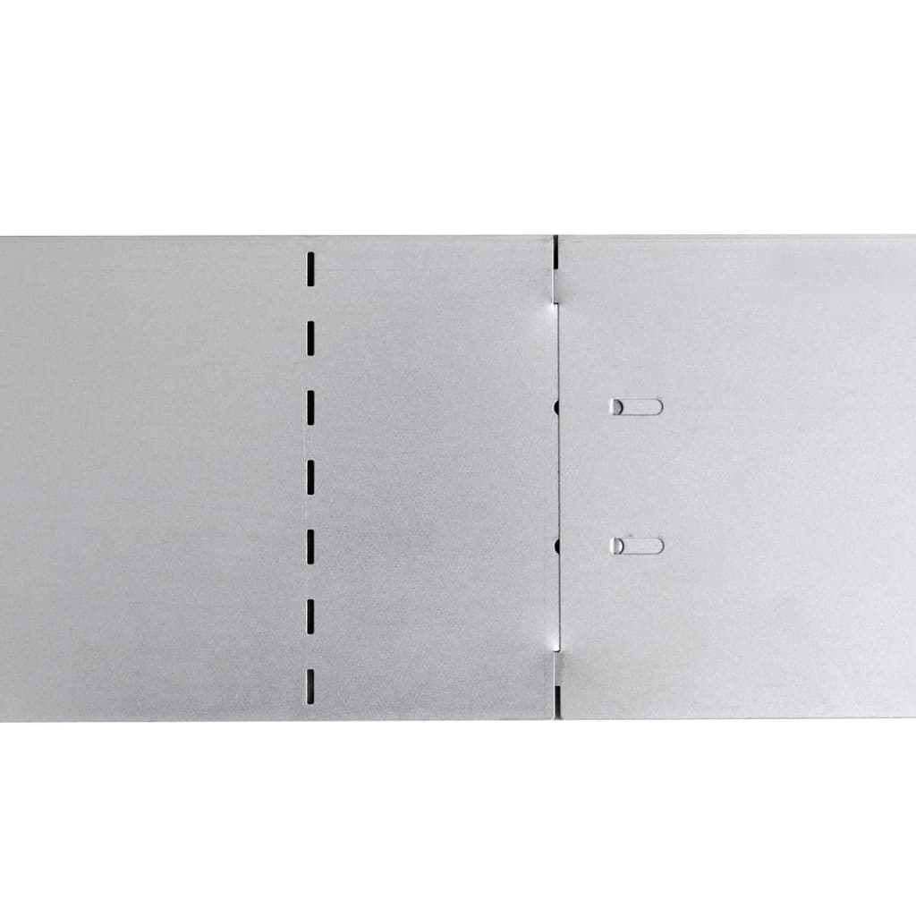 vidaXL Rabattkant 20 st 100 x 14 cm flexibel galvaniserat stål