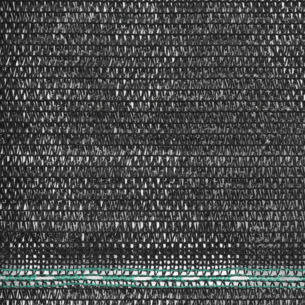 vidaXL Vindskydd för tennisplan HDPE 1,4x25 m svart