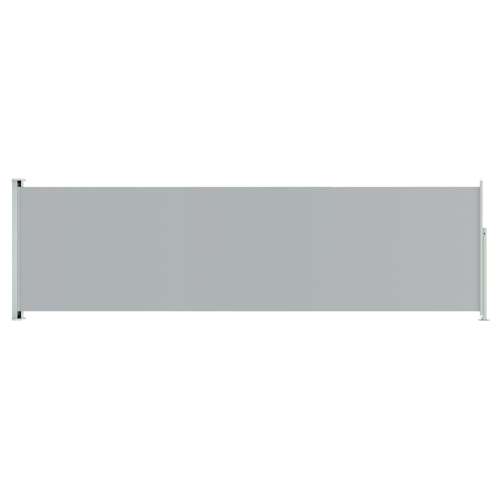 vidaXL Infällbar sidomarkis 180x600 cm grå