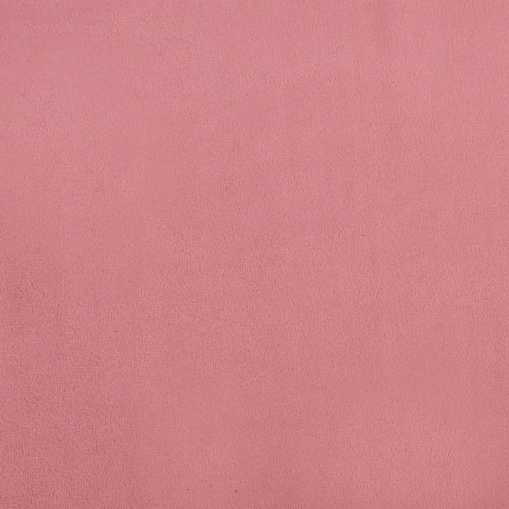 vidaXL Fotpall rosa 78x56x32 cm sammet