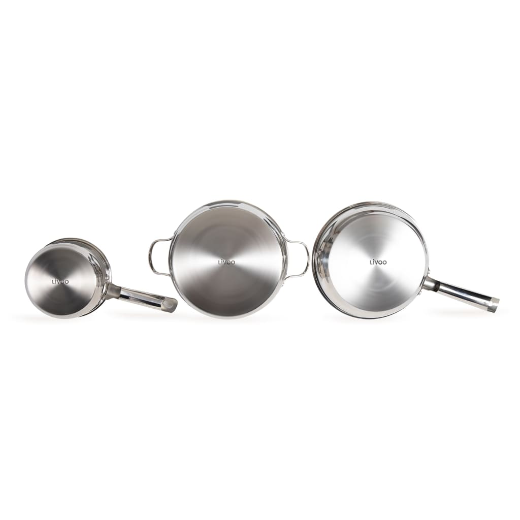 Livoo Köksset 5 delar rostfritt stål silver