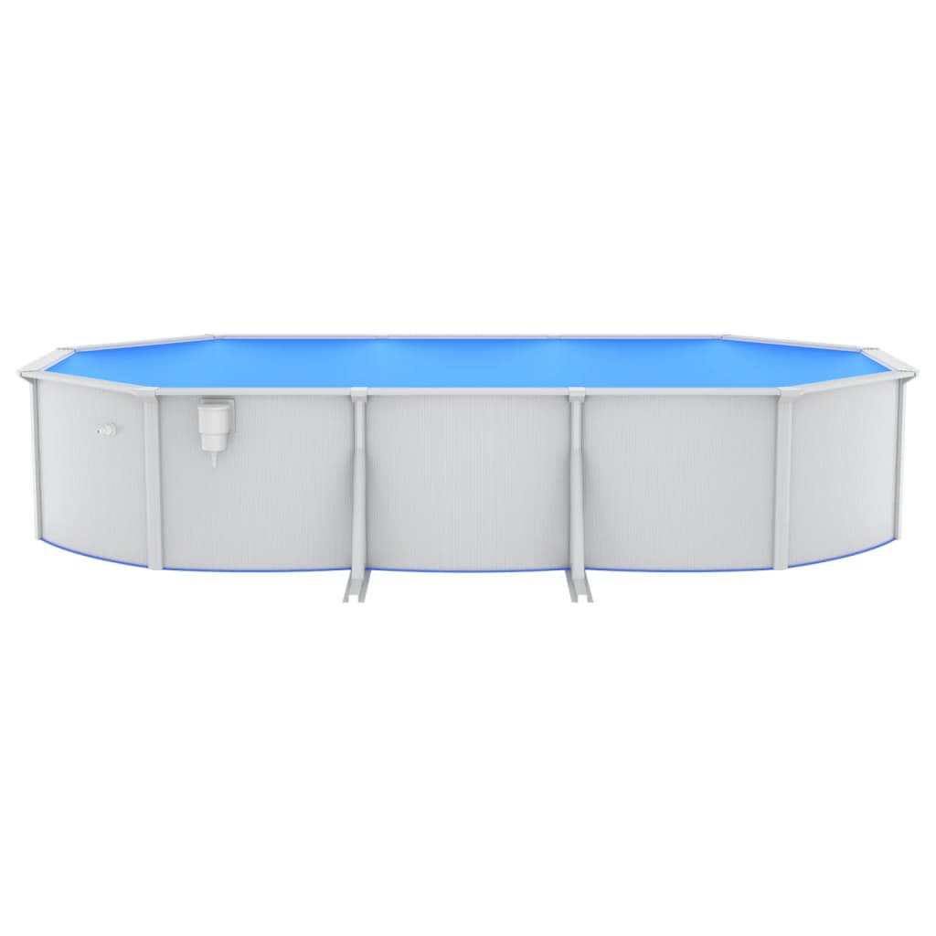 vidaXL Pool med sandfilterpump och stege 610x360x120 cm