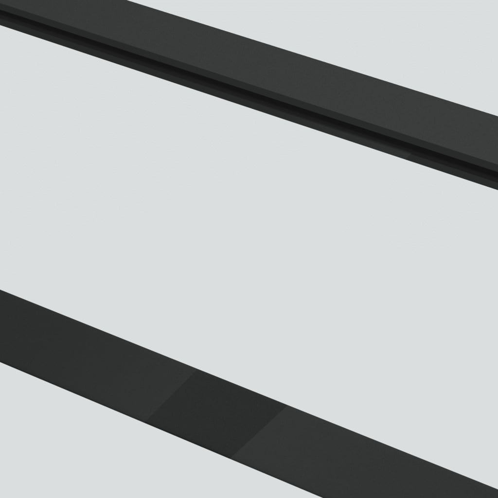 vidaXL Skjutdörr ESG-glas och aluminium 102x205 cm svart
