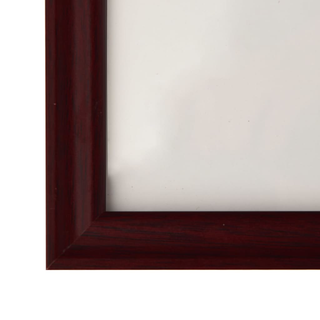 vidaXL Fotoramar 5 st för vägg eller bord mörkröd 50x70 cm