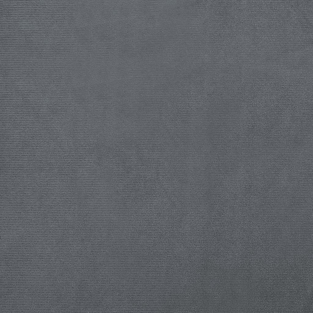 vidaXL Hundbädd mörkgrå 60x40x30 cm sammet