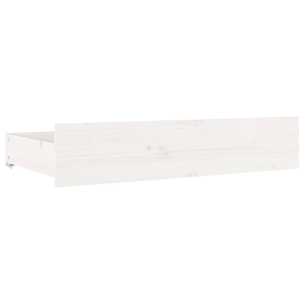 vidaXL Sängram med lådor vit 120x200 cm