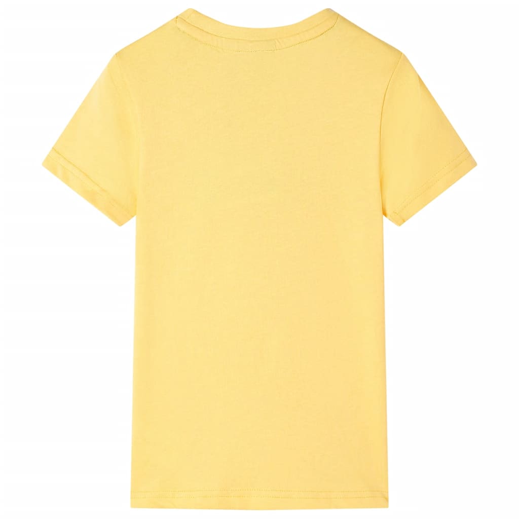 T-shirt för barn ljusgul 92