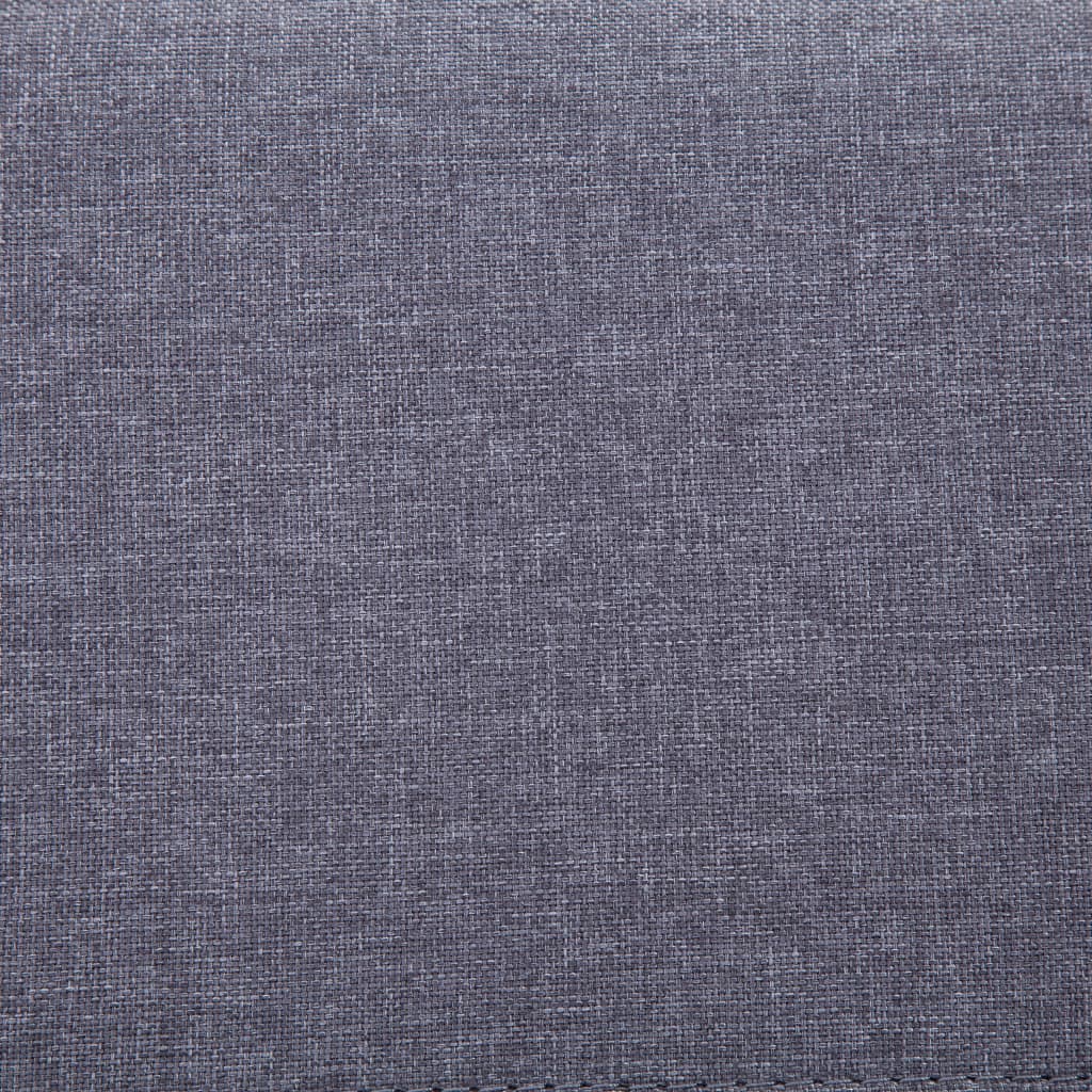 vidaXL Bänk med förvaringsutrymme 116 cm ljusgrå polyester