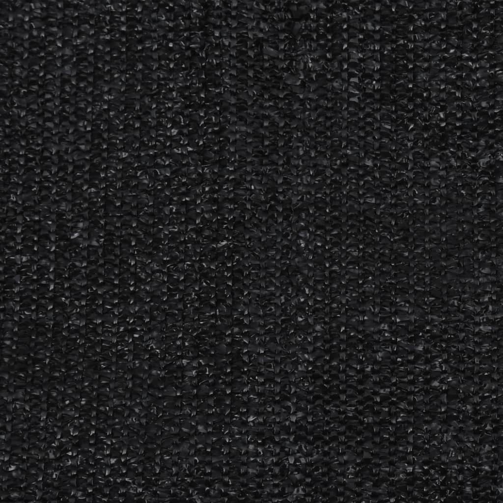 vidaXL Rullgardin utomhus 60x230 cm svart HDPE