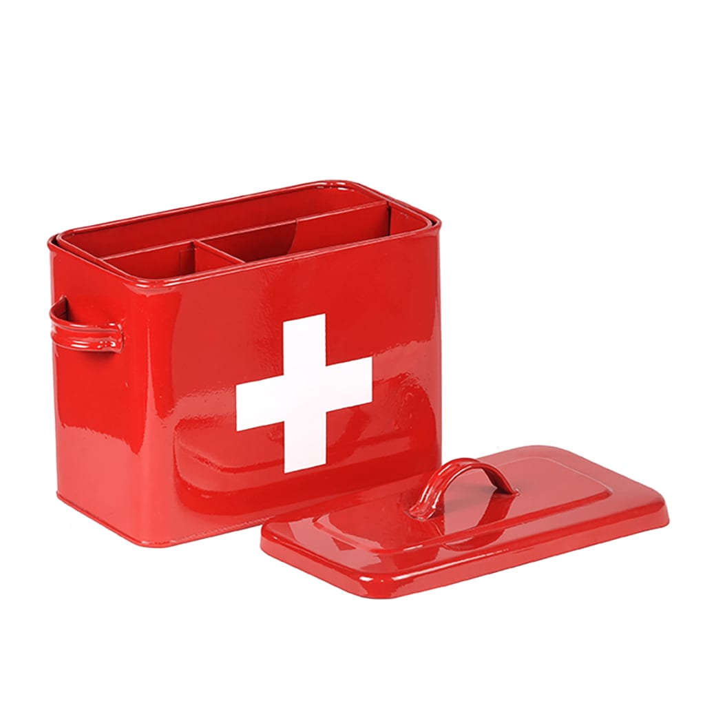 LABEL51 Första hjälpen-låda 30x14x21 cm röd