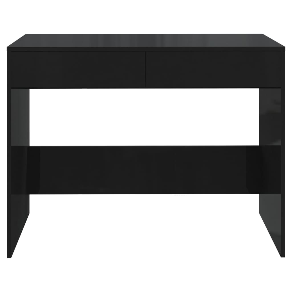 vidaXL Skrivbord svart 101x50x76,5 cm konstruerat trä