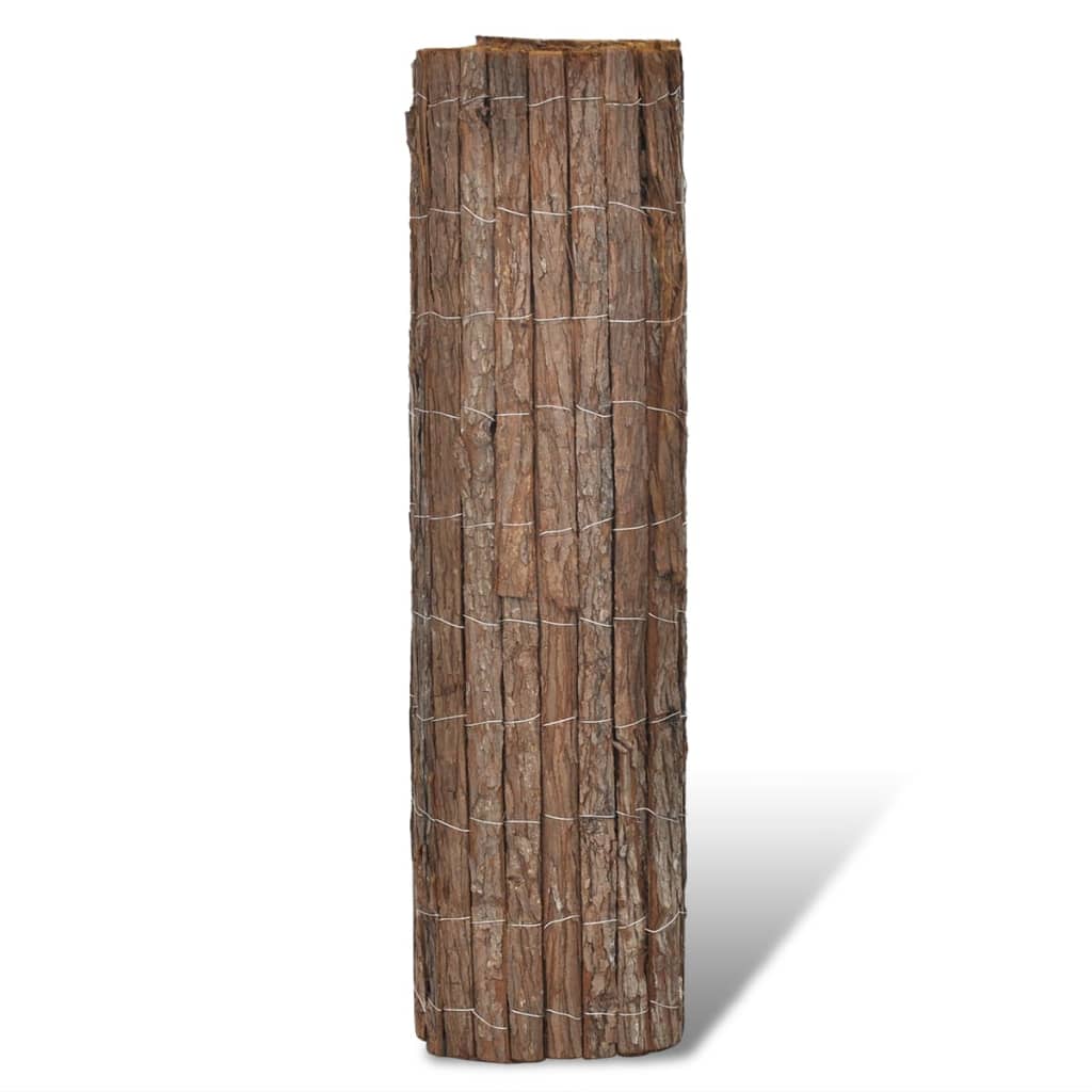 vidaXL Vindskydd bark 400x100 cm