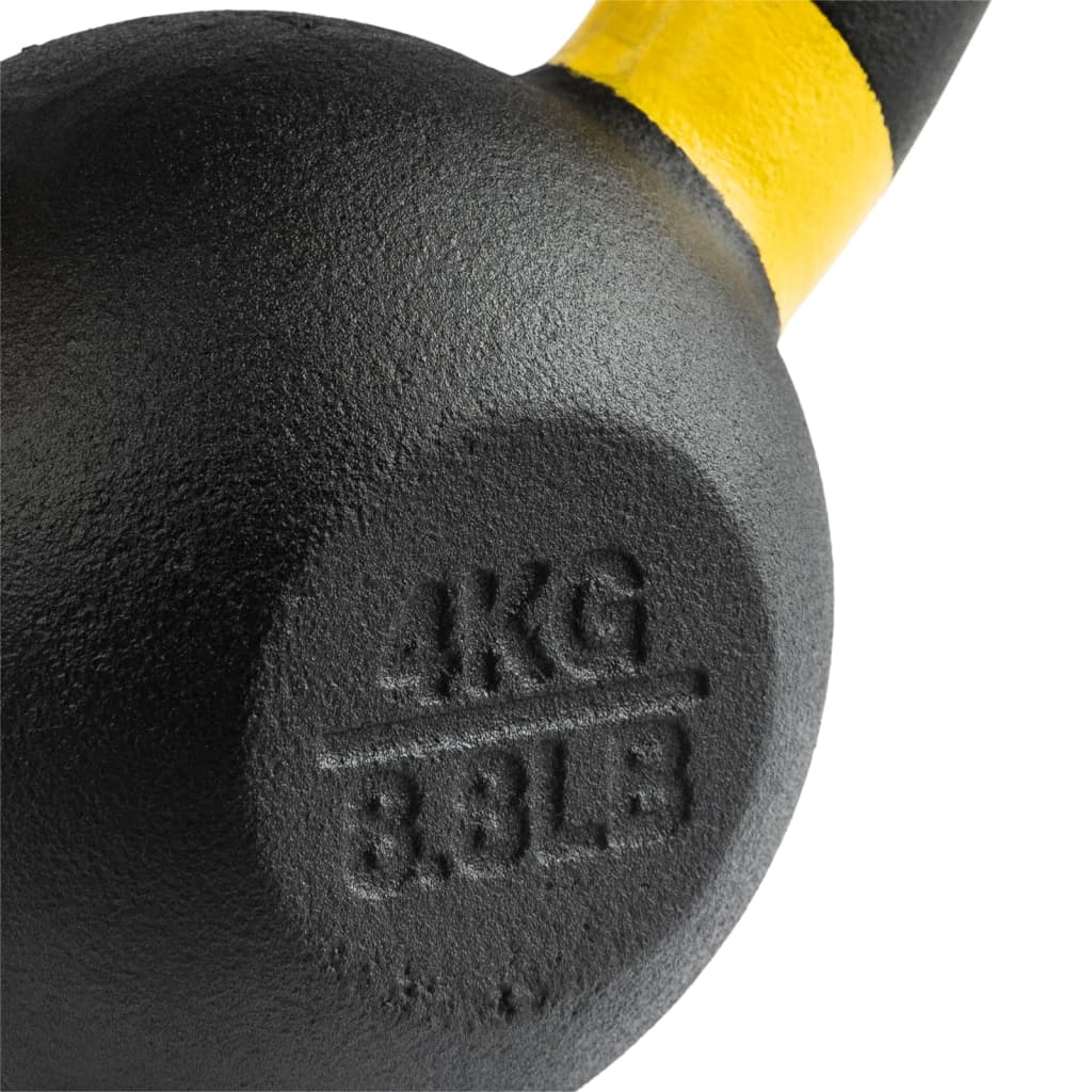 Wonder Core Kettlebell Power Coting 4 kg svart och gul