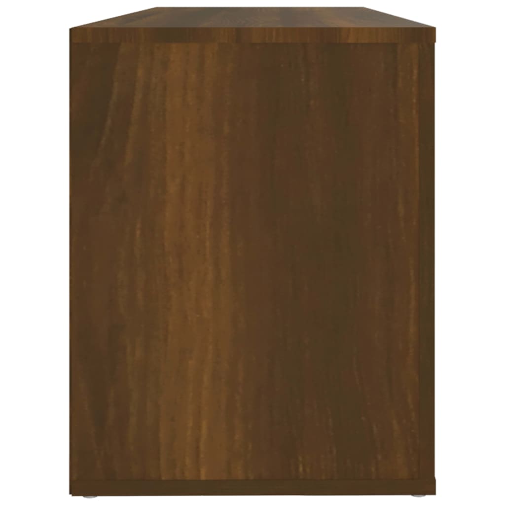 vidaXL Skoställ brun ek 100x35x45 cm konstruerat trä