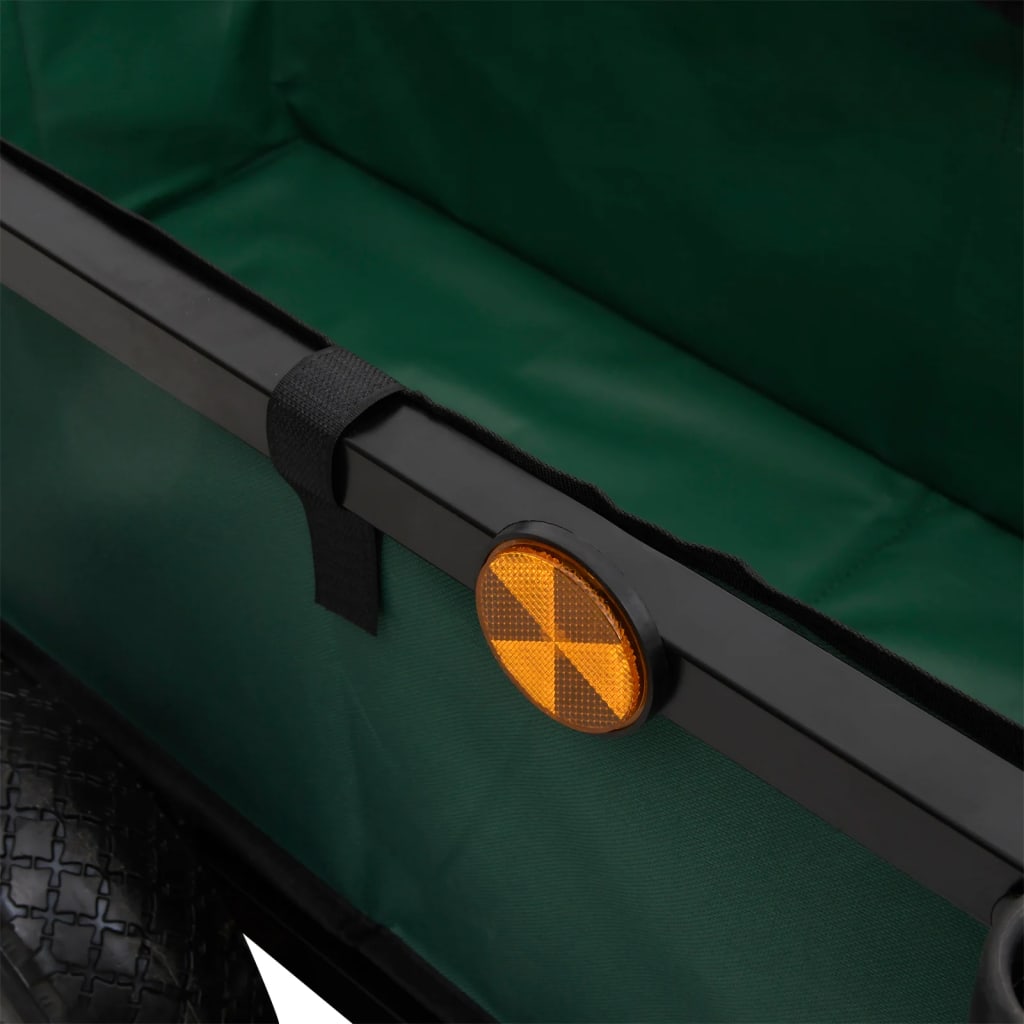 vidaXL Fiskevagn med väska svart stål