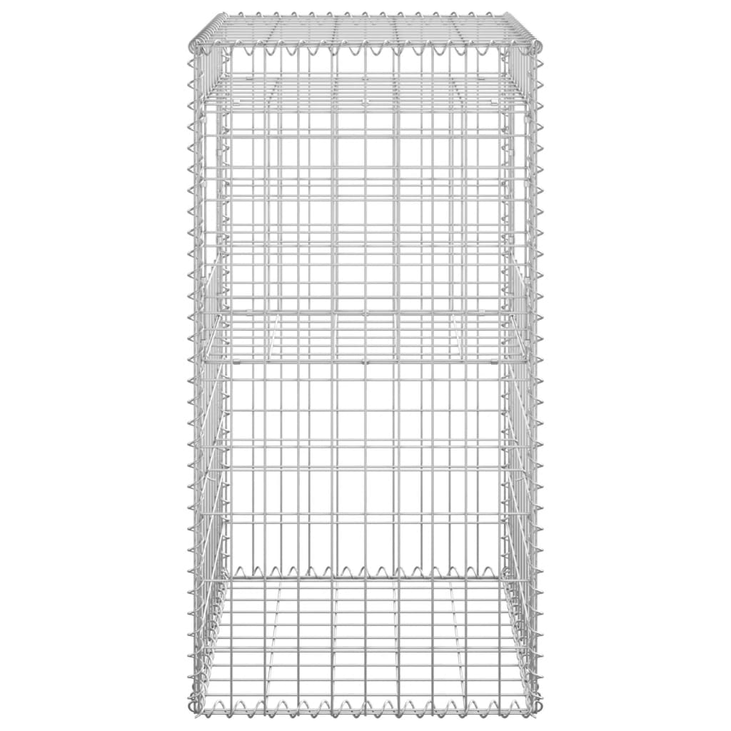 vidaXL Gabionkorg stolpform 50x50x100 cm järn