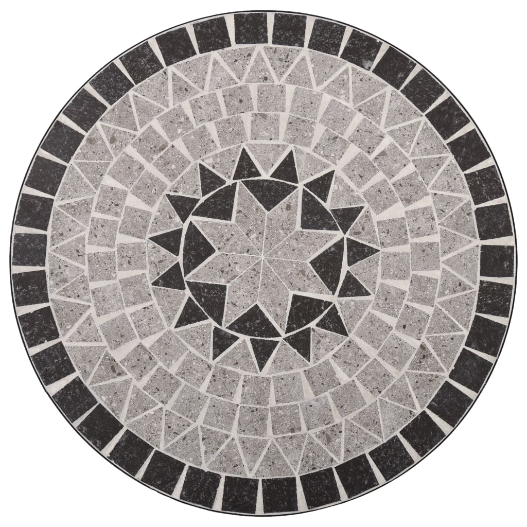 vidaXL Mosaikbord brun 61 cm keramik