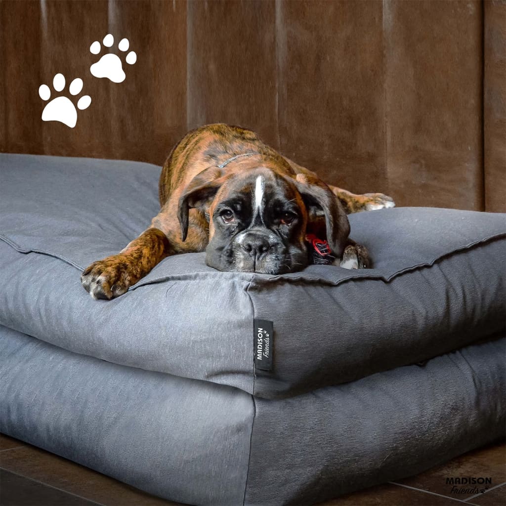 Madison Hundbädd Panama 100x70x15 cm grå