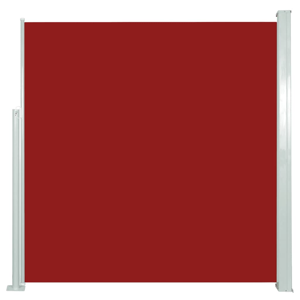 vidaXL Infällbar sidomarkis 140 x 300 cm röd