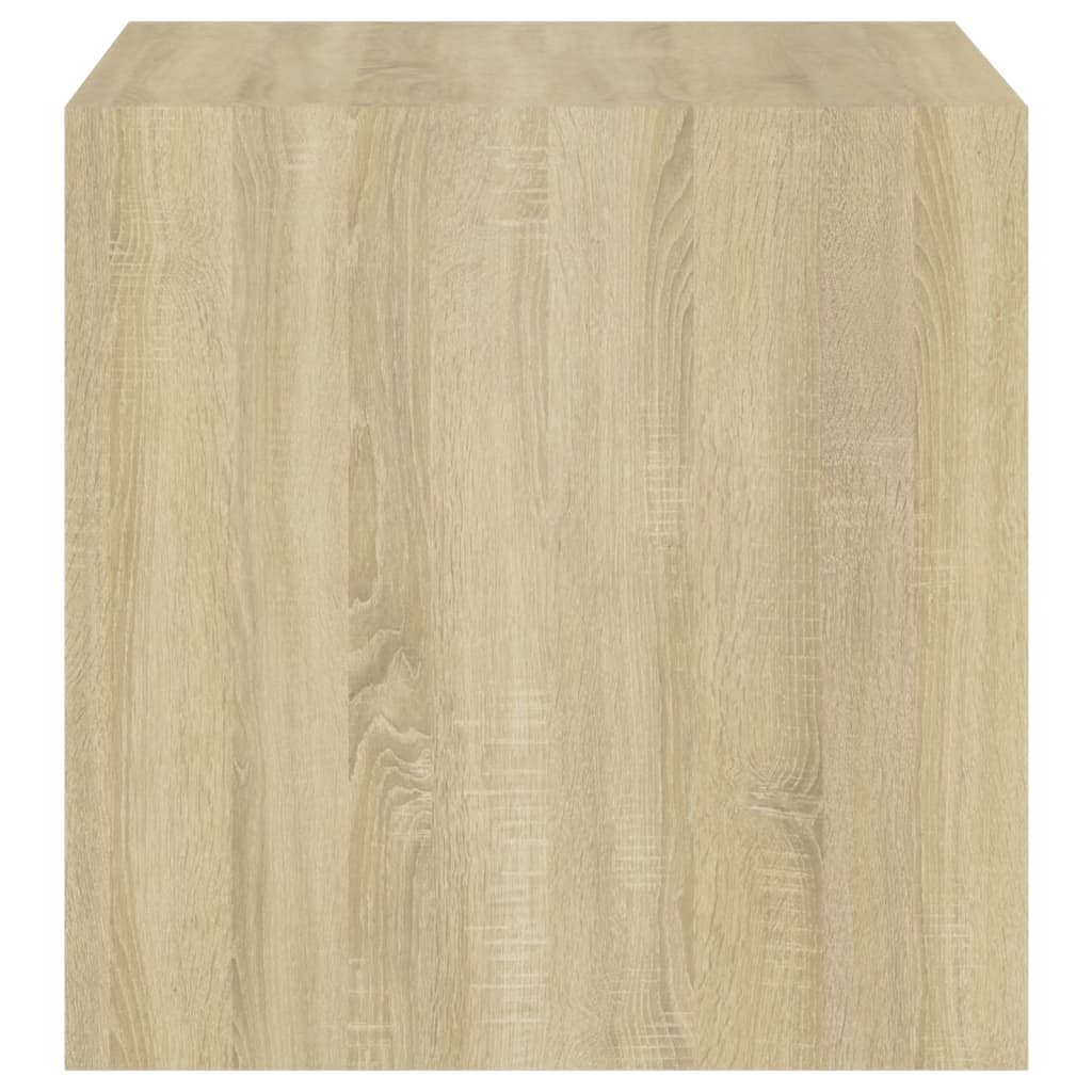 vidaXL Väggskåp vit och sonoma-ek 37x37x37 cm konstruerat trä
