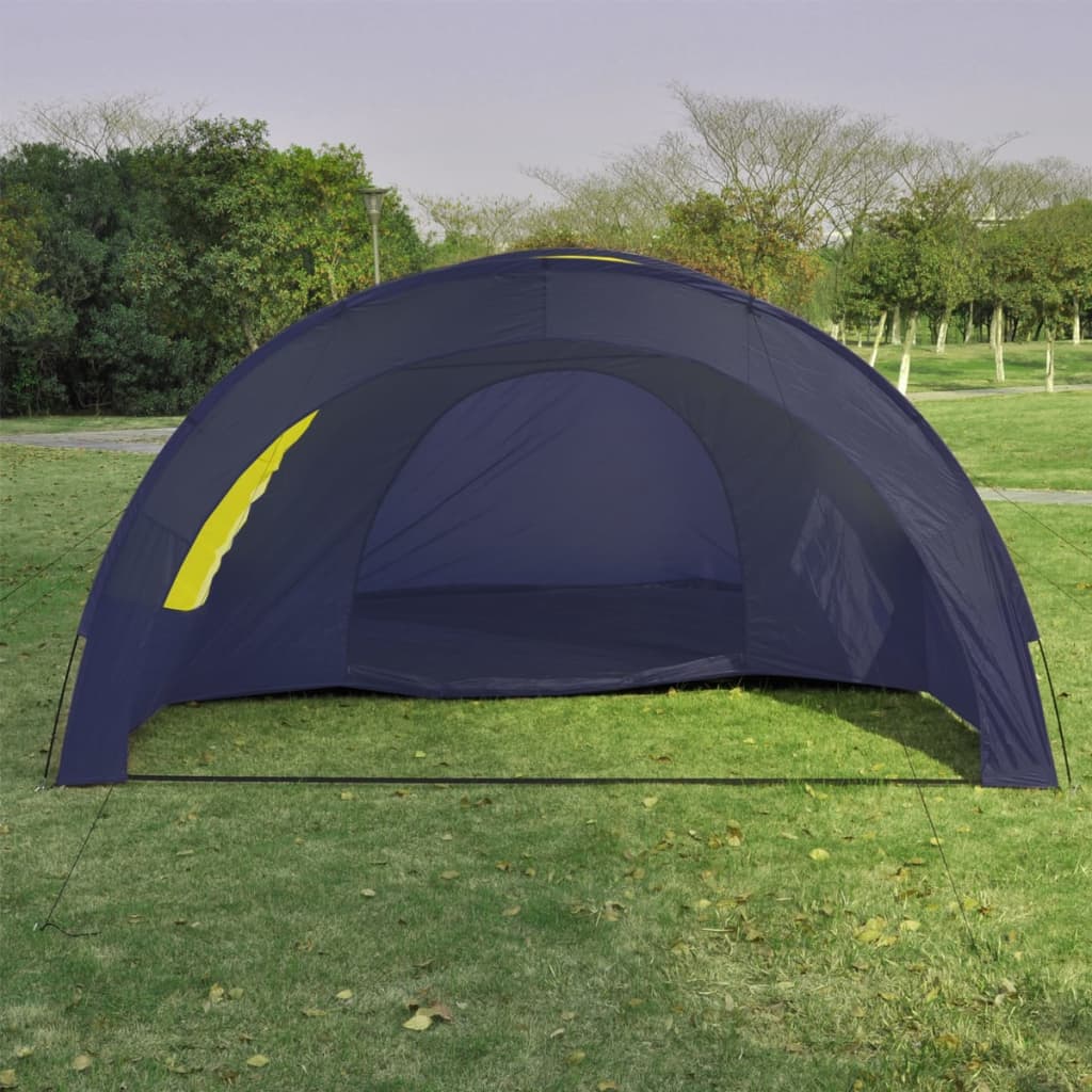 vidaXL Tält för 6 personer polyester blå-gul