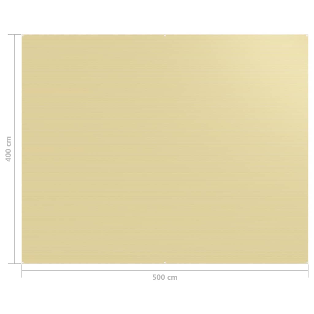 vidaXL Tältmatta 400x500 cm beige
