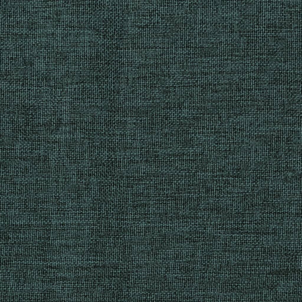 vidaXL Mörkläggningsgardin med krokar linnelook grön 290x245 cm