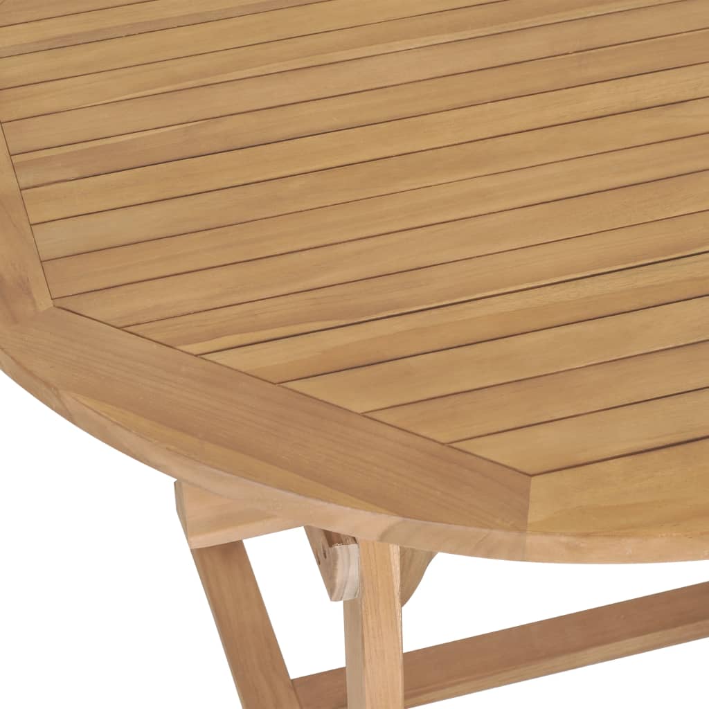 vidaXL Trädgårdsbord utdragbart 180-280x100x75 cm massiv teak oval